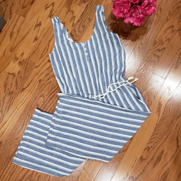 Anthropologie Pants - Anthropologie Cloth & Stone Striped Jumpsuit NWOT